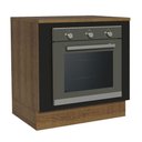 Ver imagem 1 de Balcão para Forno de Embutir 80 X 60 Cm com Tampo Agata, Glamy, Stella Madesa Rustic/preto