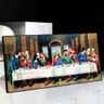 Quadro Santa Ceia Original Leonardo da Vinci:140x70 cm/PRETA - 2