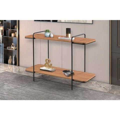 Aparador Orlando em MDF 120cm Amadeirado com Base em Aço Carbono C&m Decor