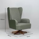 Ver imagem 3 de Poltrona de Amamentação Giratória e Balanço Teodora