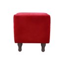 Ver imagem 3 de Recamier Baú Félix 120cm Suede Vermelho - Dominic Decor Felix