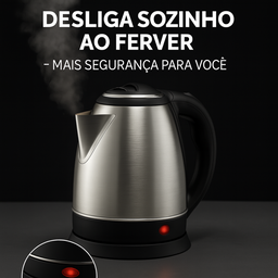 Chaleira Elétrica Haüskraft 1100w Inox 127v 1.8l - 5