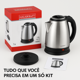 Chaleira Elétrica Haüskraft 1100w Inox 127v 1.8l - 7