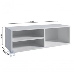 Balcão Armário Organizador Para Guardar Telefone Dvd - 3