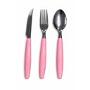 Ver imagem 1 de Conjunto Talheres 12 Peças de Inox /Rosa