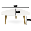 Ver imagem 5 de Mesa de Centro Orgânica Moderna para Sala Pés Madeira