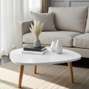 Ver imagem 1 de Mesa de Centro Orgânica Moderna para Sala Pés Madeira