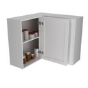 Ver imagem 5 de Armário Aéreo de Canto 2 Portas Almofada Americana 90cm TM1311 MDF Grazi Branco