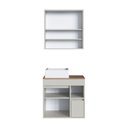 Ver imagem 7 de Conjunto para Banheiro Gabinete Suspenso 60cm com Cuba e Espelheira Bangladesh Bege/Arenas
