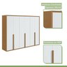 Guarda Roupa Casal 6 Portas 5 Gavetas Únique Móveis Lopas - 9