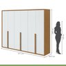 Guarda Roupa Casal 6 Portas 5 Gavetas Únique Móveis Lopas - 4
