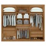 Guarda Roupa Casal com Espelho 6 Portas 5 Gavetas Únique Móveis Lopas - 9