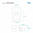Ver imagem 5 de Assento Sanitário Poliéster Meridian Roca Aço Branco