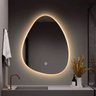 Espelho Led Banheiro Organico Touch C/ Desembaçador 70x50 Cm - 2