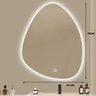 Espelho Led Banheiro Organico Touch C/ Desembaçador 70x50 Cm - 5