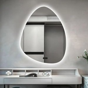 Espelho Led Banheiro Organico Touch C/ Desembaçador 70x50 Cm