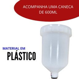 Pistola Pintura Gravidade Hvlp 1 Bico 1,4mm - 8