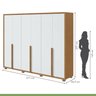 Guarda Roupa Casal 6 Portas 5 Gavetas Únique Móveis Lopas - 4