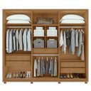 Ver imagem 2 de Guarda Roupa Casal 6 Portas 5 Gavetas Únique Móveis Lopas