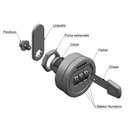 Ver imagem 4 de Fechadura para Móveis e Armário de Aço com Segredo Numérico Soprano