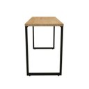 Ver imagem 3 de Conjunto 3 Peças 1 Escrivaninha 120cm 1 Estante Porto 1 Mesa de Cabeceira Wolli Espresso Móveis Industrial Amadeirado