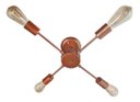 Ver imagem 3 de Lustre De Braço Para 04 Lâmpadas - Ideal Para Sala Quarto na cor cobre - Modelo Sputinik