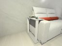 Ver imagem 3 de Mesinha Lateral para Sofá, Mesa Apoio, Mesa Auxiliar Sofá, Mesinha de Sofá Branco e Cinza