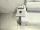 Ver imagem 2 de Mesinha Lateral para Sofá, Mesa Apoio, Mesa Auxiliar Sofá, Mesinha de Sofá Branco e Cinza