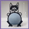 Suporte de Alexa para Echo Dot 4 e Dot 5 Cachorro "husky" - 6