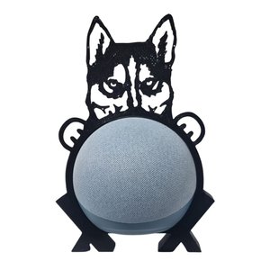 Suporte de Alexa para Echo Dot 4 e Dot 5 Cachorro "husky"
