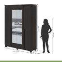 Ver imagem 5 de Guarda Roupa Solteiro com Espelho 4 Portas 2 Gavetas Alonzo Móveis Lopas