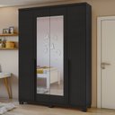 Ver imagem 1 de Guarda Roupa Solteiro com Espelho 4 Portas 2 Gavetas Alonzo Móveis Lopas