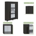 Ver imagem 2 de Guarda Roupa Solteiro com Espelho 4 Portas 2 Gavetas Alonzo Móveis Lopas