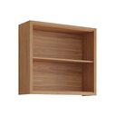 Ver imagem 3 de Armário Aéreo Cozinha Modulado Eloise C/ 2 Portas Basculante Riscadas 80 Cm Cinamomo/platina - Mgm