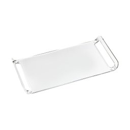 Bandeja Acrílica Hara Transparente Dobrada 42x30x4 Cm - 1
