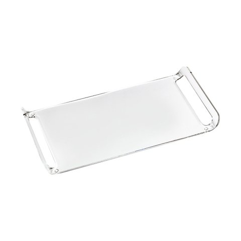 Bandeja Acrílica Hara Transparente Dobrada 42x30x4 Cm