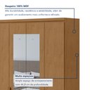 Ver imagem 2 de Guarda Roupa Solteiro com Espelho 4 Portas 2 Gavetas Alonzo 100% MDF