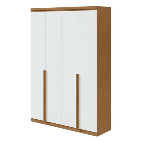 Guarda Roupa Solteiro 4 Portas 2 Gavetas Alonzo 100% MDF