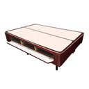 Ver imagem 1 de Cama Box Closet King Poli Tecido Brown (193x203x27) - Castor