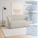 Ver imagem 4 de Sofá Orgânico 3 Lugares 200cm Zoe Espresso Móveis