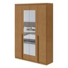 Guarda Roupa Solteiro com Espelho 4 Portas 2 Gavetas Alonzo 100% MDF - 14