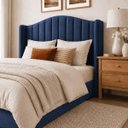 Ver imagem 4 de Cabeceira para Cama Box Estofada Zoe Decorativa Moderna Curva Organica Minimalista Casal 140 cm Padr