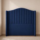 Ver imagem 3 de Cabeceira para Cama Box Estofada Zoe Decorativa Moderna Curva Organica Minimalista Casal 140 cm Padr