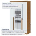Ver imagem 3 de Guarda Roupa Solteiro com Espelho 4 Portas 2 Gavetas Alonzo 100% MDF