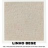 Sofá 4 Lugares Beny com Chaise Lado Direito Linho Bege - 7