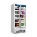 Ver imagem 1 de Refrigerador Expositor Vertical Bebidas Duas Portas Vidro 691L VB70AL Branca 220V - Metalfrio