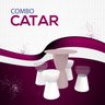 Conjunto Mesa Redonda 60cm 4 Bancos Catar Im In Home - 7
