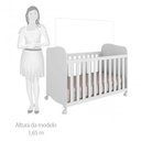 Ver imagem 3 de Quarto de Bebê Berço Americano Guarda-Roupa e Cômoda Mimo 100% MDF Espresso Móveis Branco Brilho