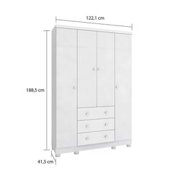 Quarto de Bebê Completo 1 Berço Americano Uli 1 Guarda Roupa Júnior 1 Cômoda Júnior  - 11
