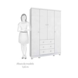 Quarto de Bebê Completo 1 Berço Americano Uli 1 Guarda Roupa Júnior 1 Cômoda Júnior  - 10